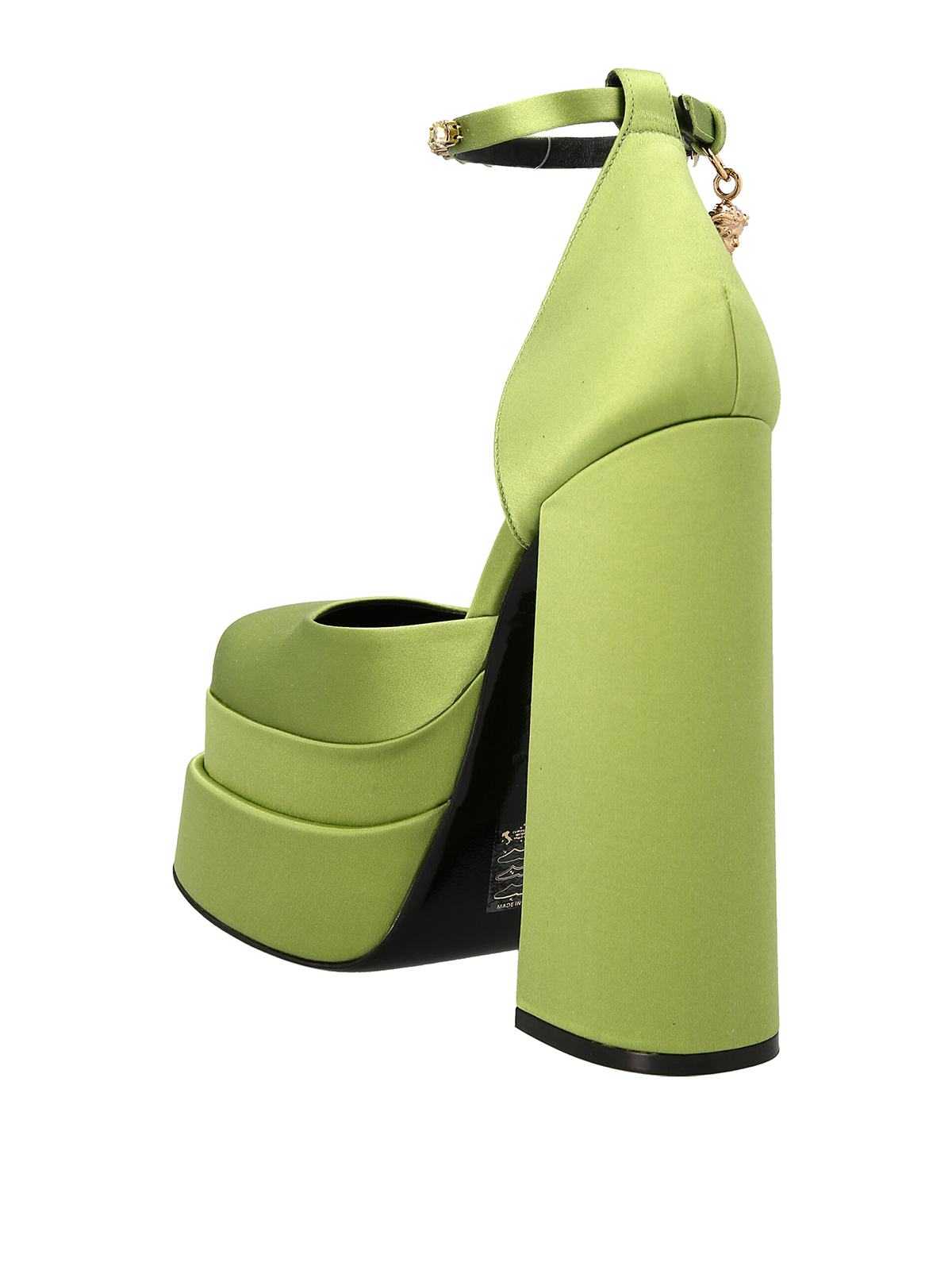 Shop Versace Zapatos De Salón - Medusa Aevitas In Green