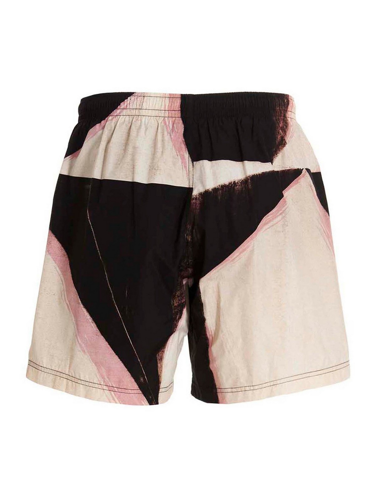 Shop Alexander Mcqueen Printed Swimming Trunks In Multicolour