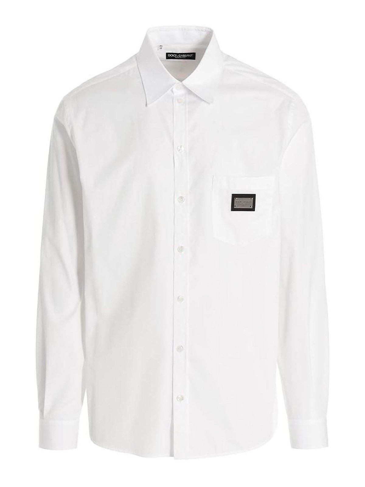 Shop Dolce & Gabbana Camisa - Dg Essential In White