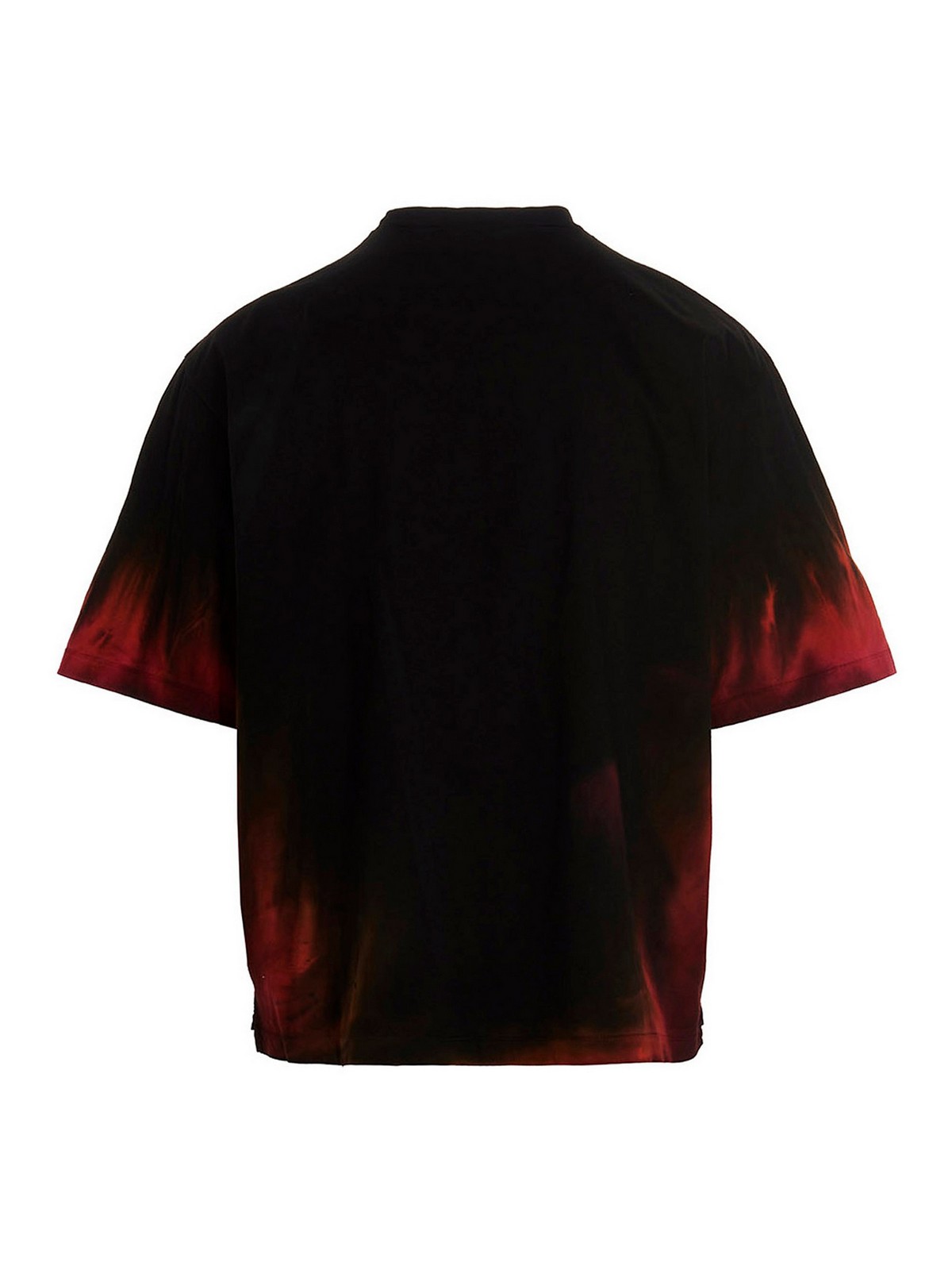 Shop Dsquared2 T-shirt D2 Flame Drop In Black