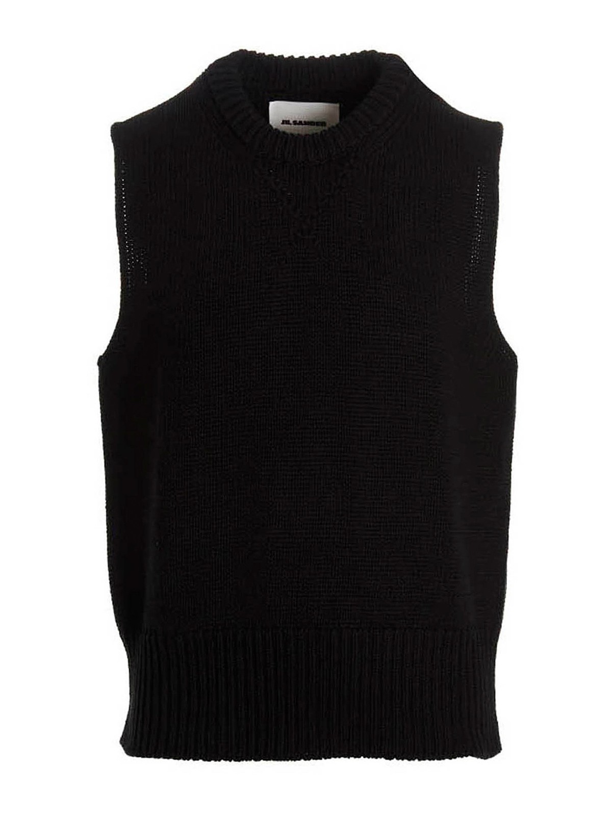 Jil Sander Chunky gima waistcoat Black Men J22FB0106J15366001