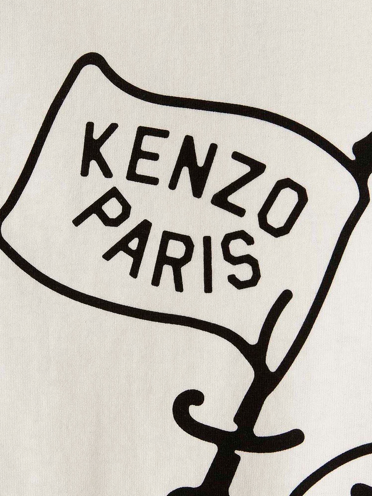 Shop Kenzo Printed T-shirt In White