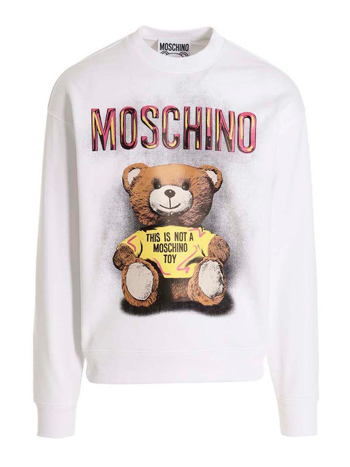 Moschino Printed Sweatshirt In White