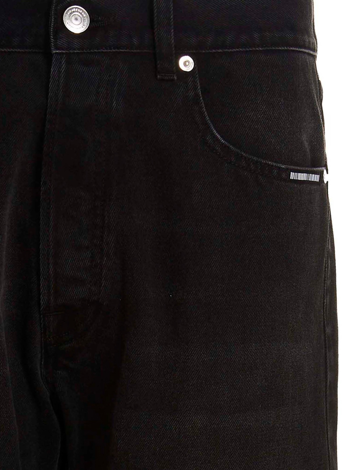 Shop Vtmnts 5-pocket Jeans In Negro