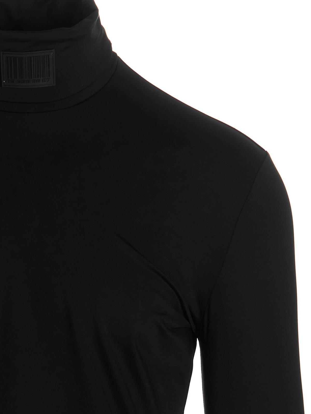 Shop Vtmnts Lycra Logo Sweater In Negro