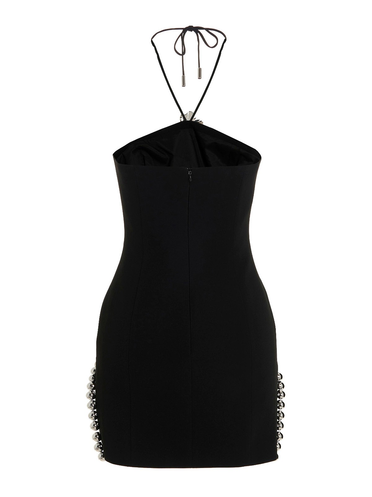 david-koma-metal-balls-double-arch-leg-dress-re23dk19dblack