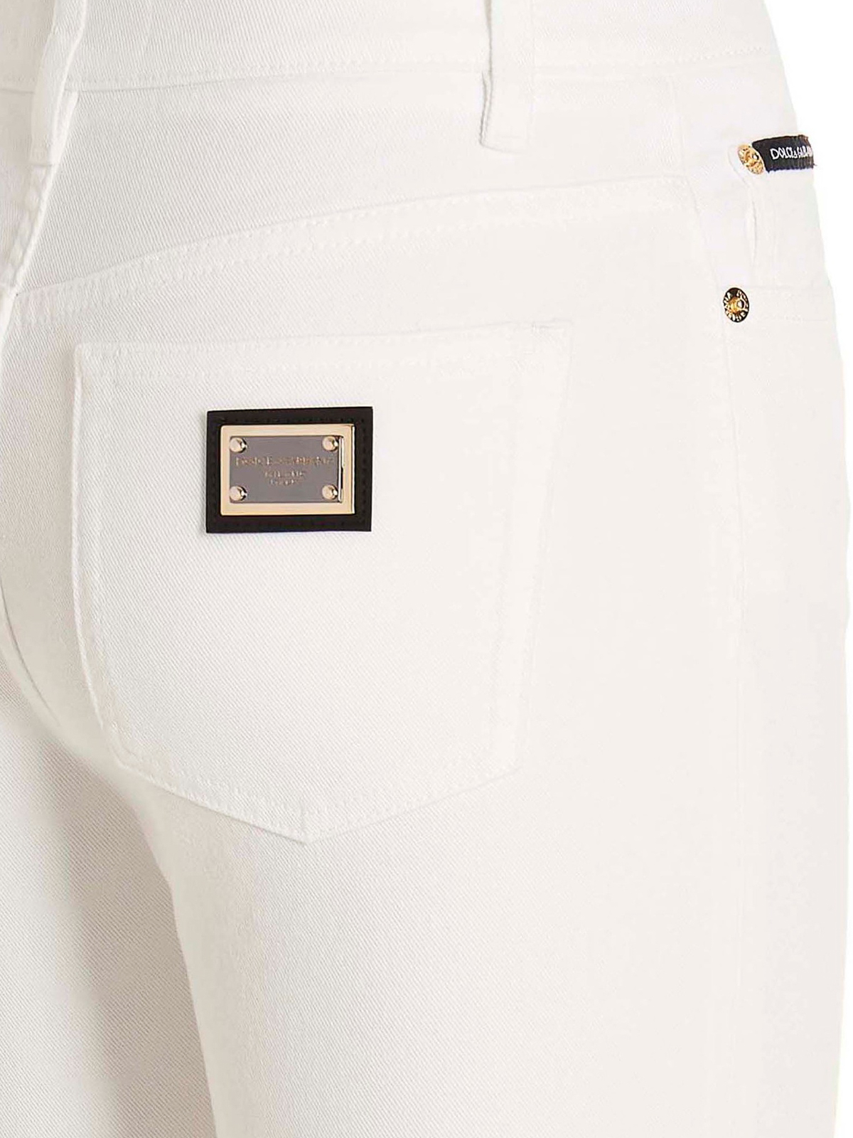 Shop Dolce & Gabbana 5-pocket Jeans In White
