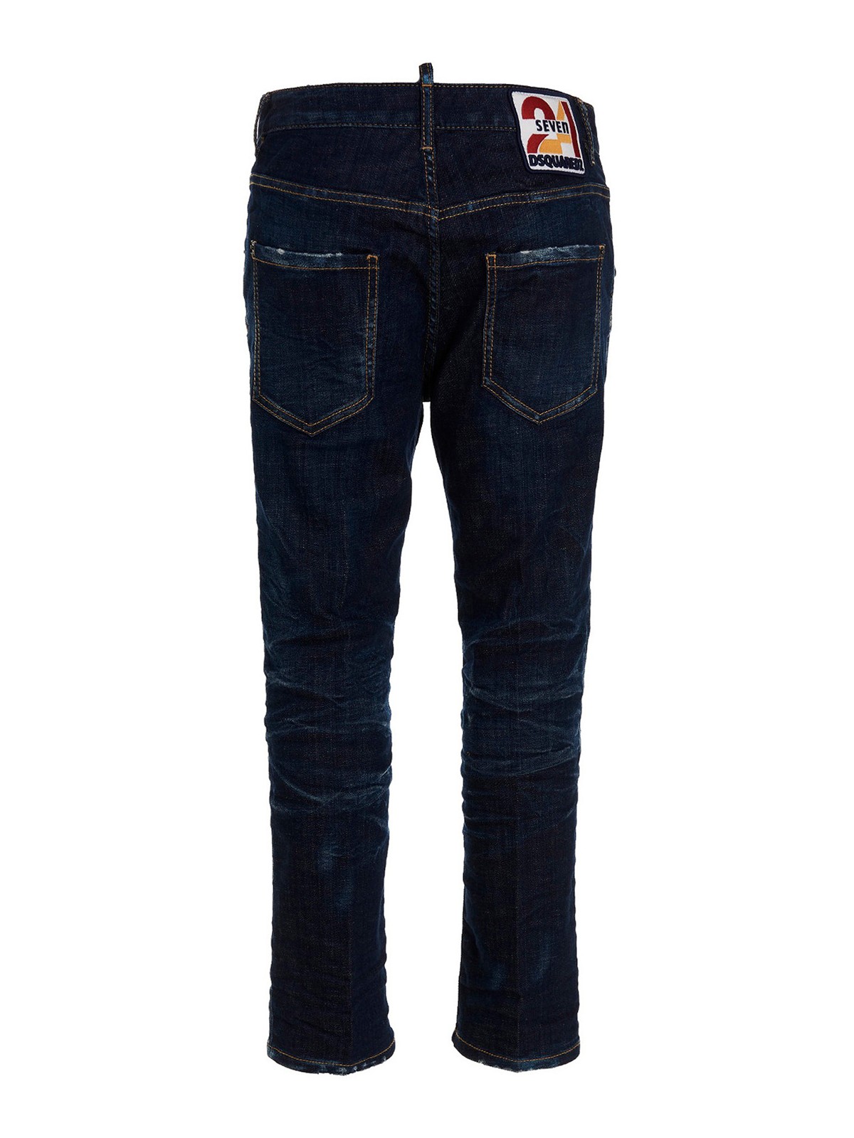 Shop Dsquared2 Jeans Cool Girl Cropped In Dark Wash