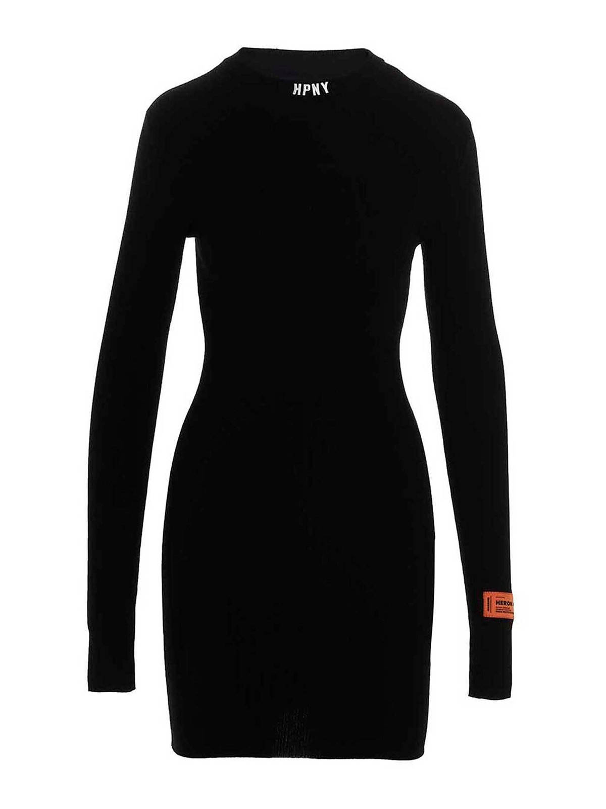 HERON PRESTON ヘロンプレストン Mini Dress 半袖Tシャツ ミニドレス ブラック HWDB011R19600022 17183994_36264103_600.jpg