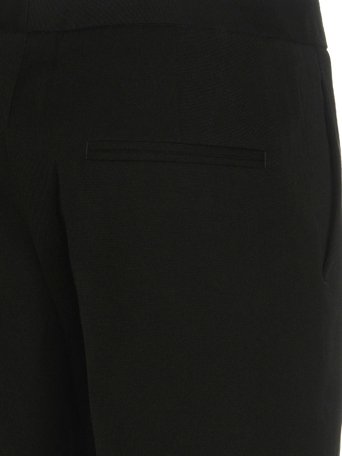Shop Jil Sander Twill Cropped Pants In Black