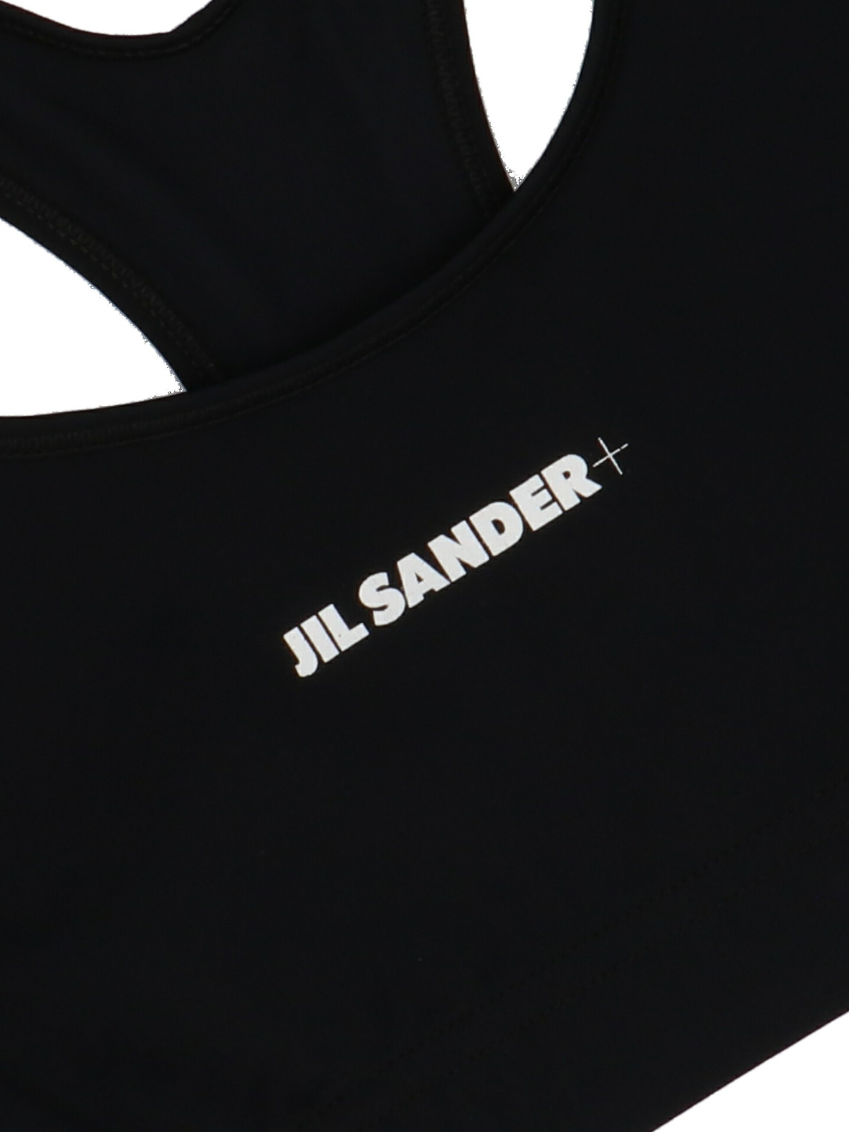 Shop Jil Sander Logo Sporty Top In Black