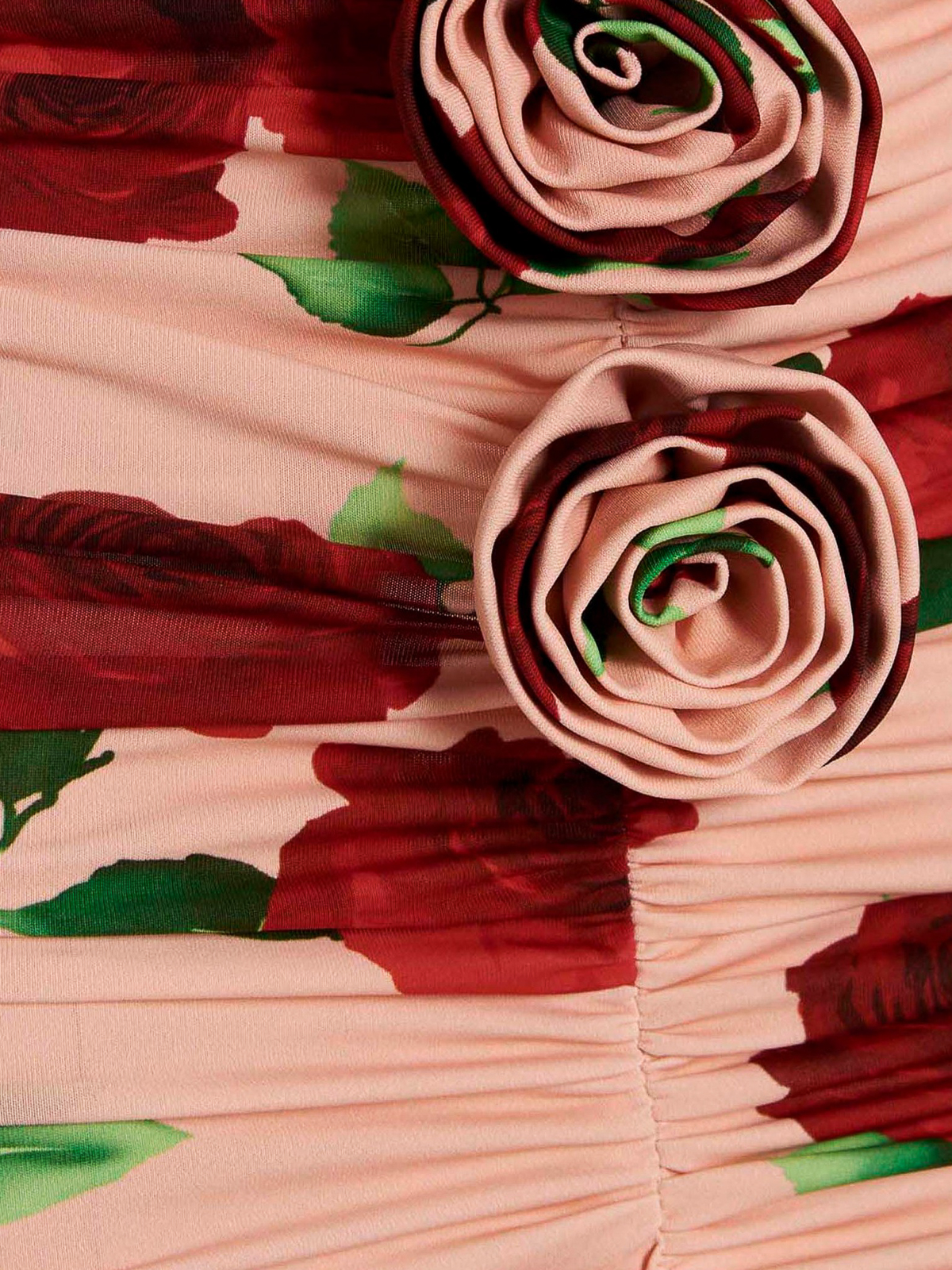 Shop Magda Butrym Floral Printed Dress In Rosado