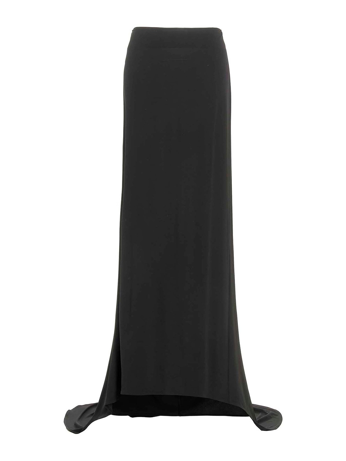 Shop Magda Butrym Asymmetrical Long Skirt In Black