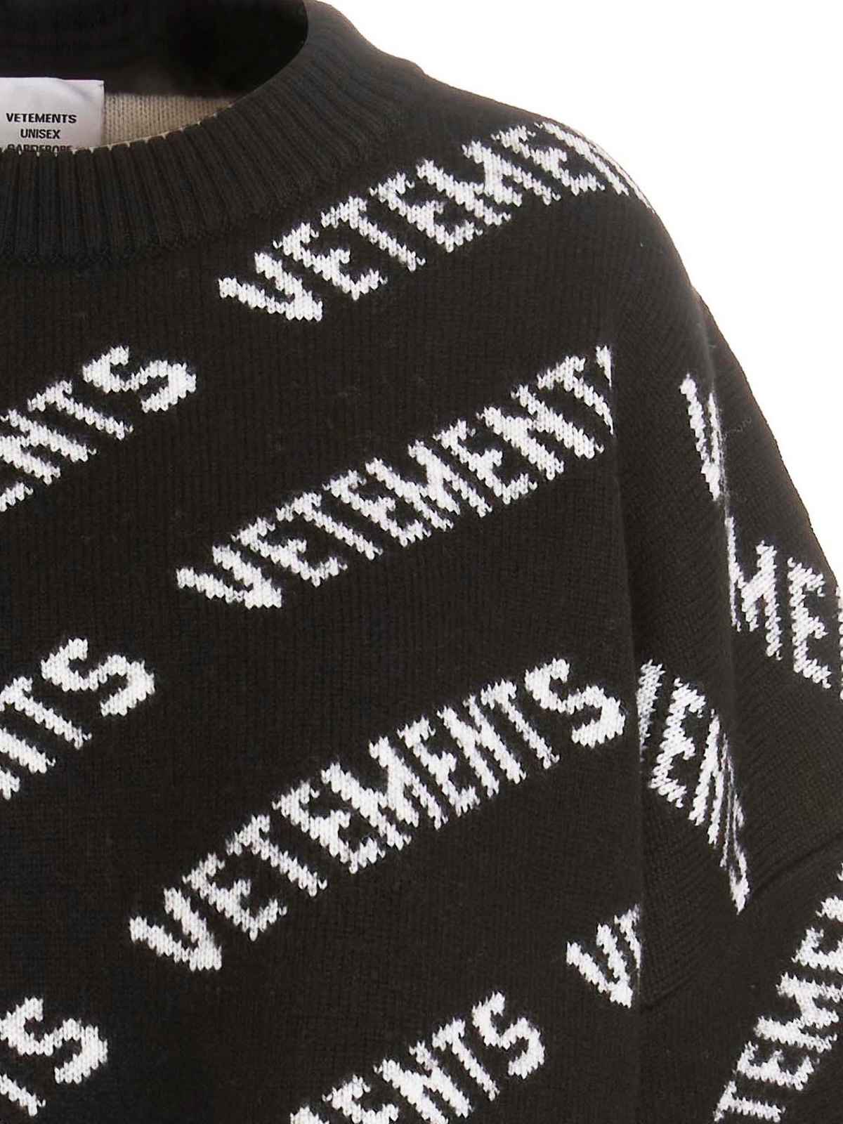 VETEMENTS logo crew neck jumper