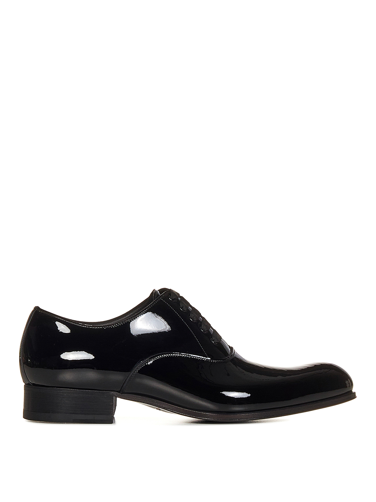 Tom Ford Patent Leather Oxford Shoes In Negro