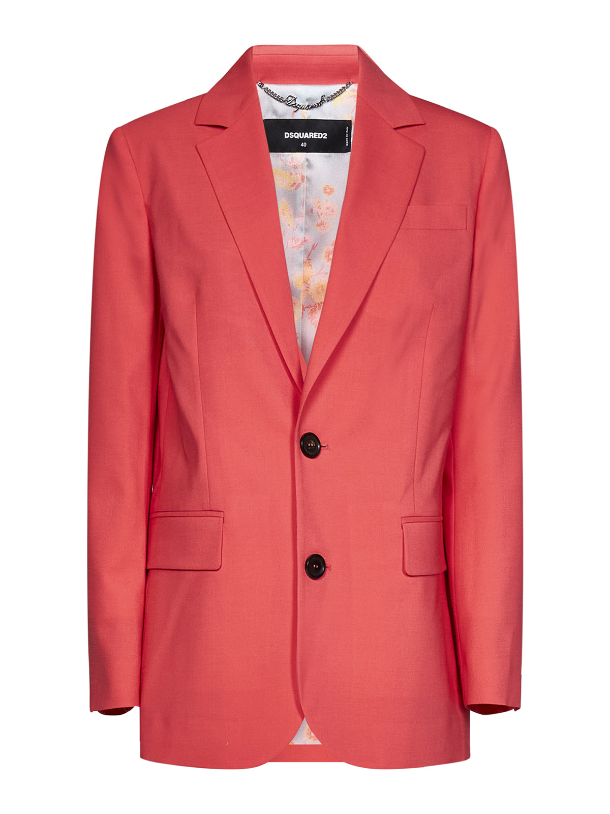 Shop Dsquared2 Manhattan Double Breasted Blazer In Naranja