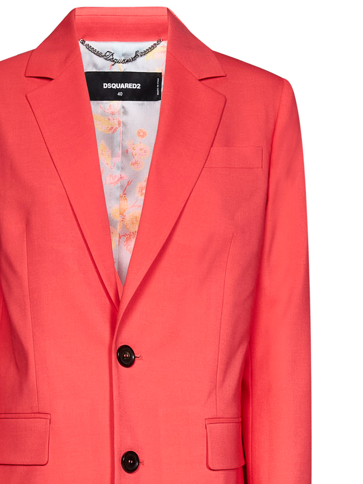 Shop Dsquared2 Manhattan Double Breasted Blazer In Naranja
