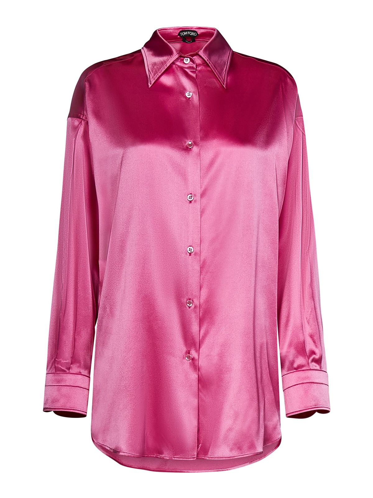 Tom Ford Silk Blend Shirt In Pink