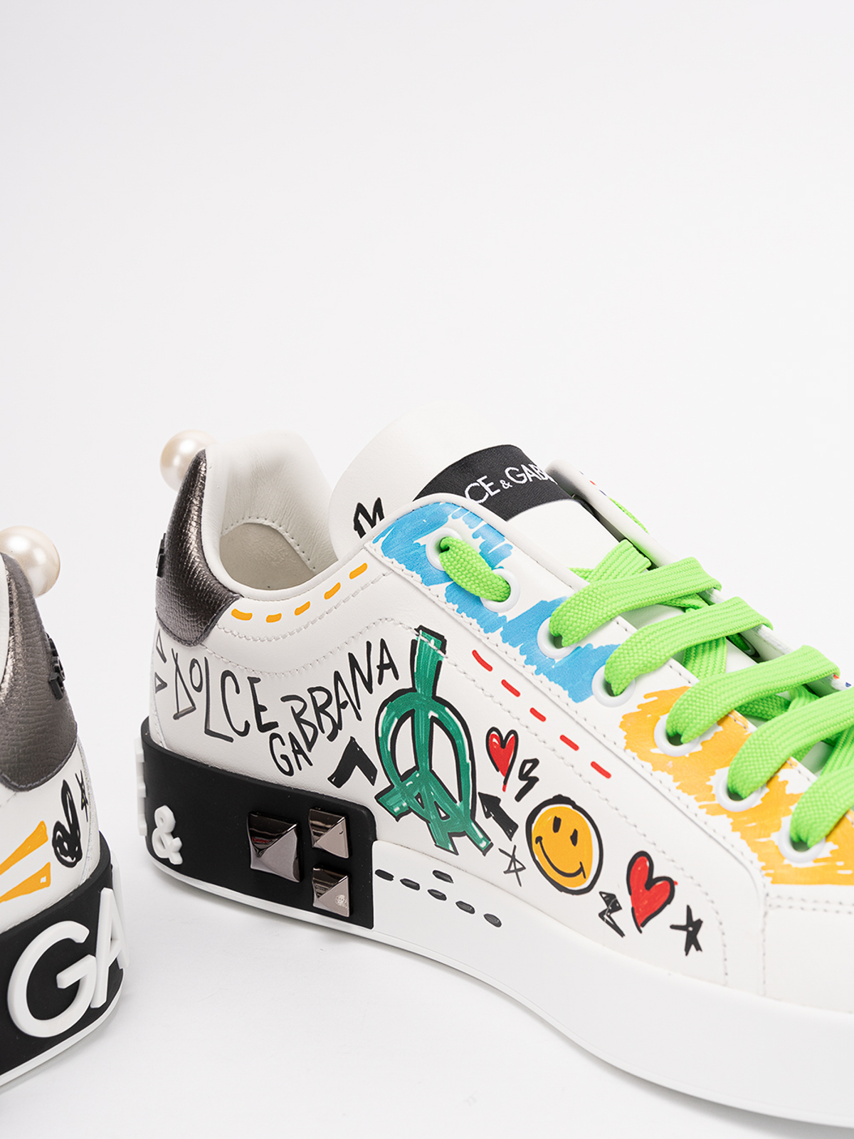 【関税＆送料込み】Dolce & Gabbana Portofino Sneaker 関税込 ドルチェ＆ガッバーナ Portofino スニーカー スタッズ