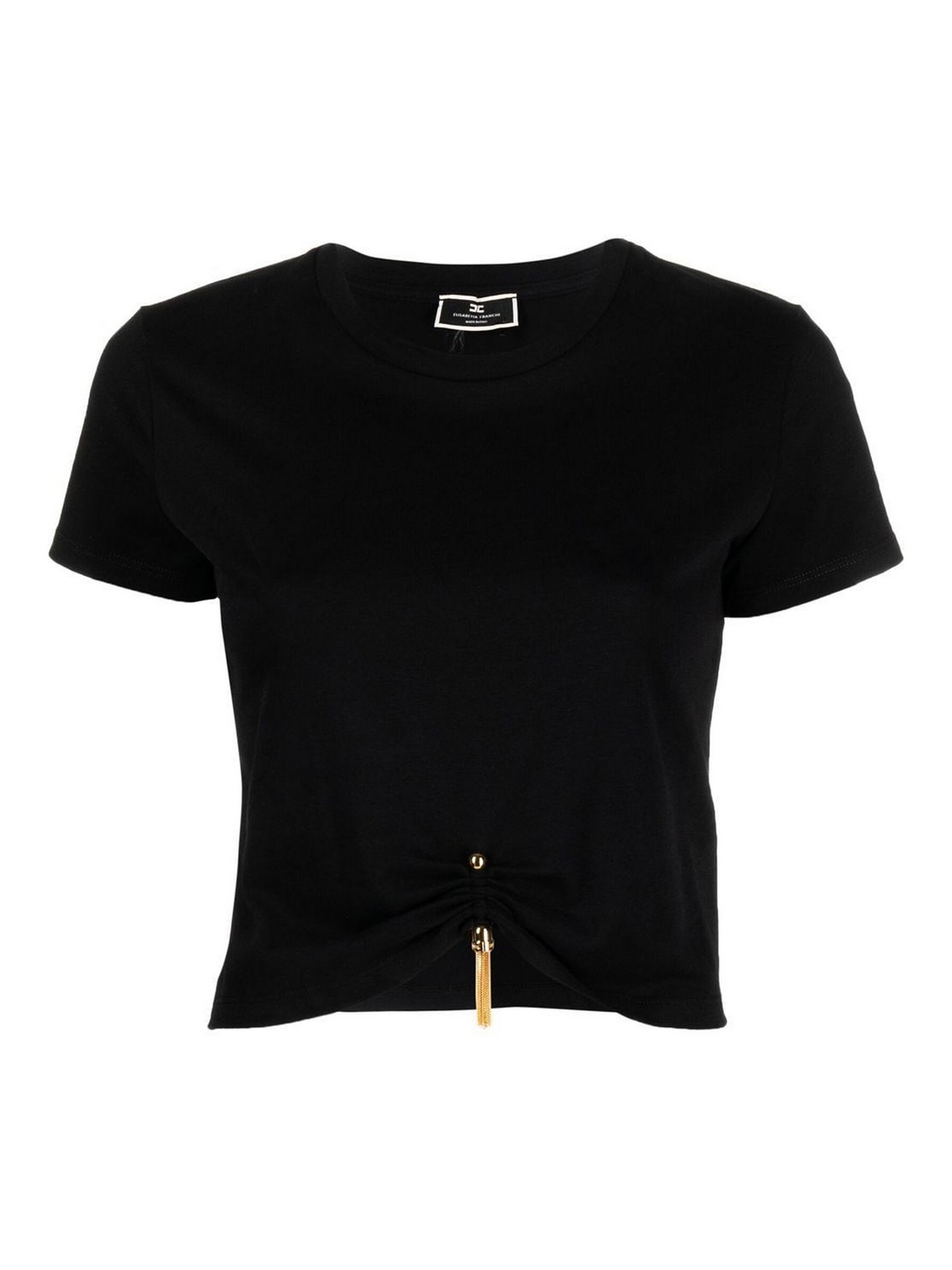 Tシャツ・カットソー ELISABETTA FRANCHI Woman T-Shirt Black MA018 110 Elisabetta Franchi T-shirt for Women SS25 | GIGLIO.COM