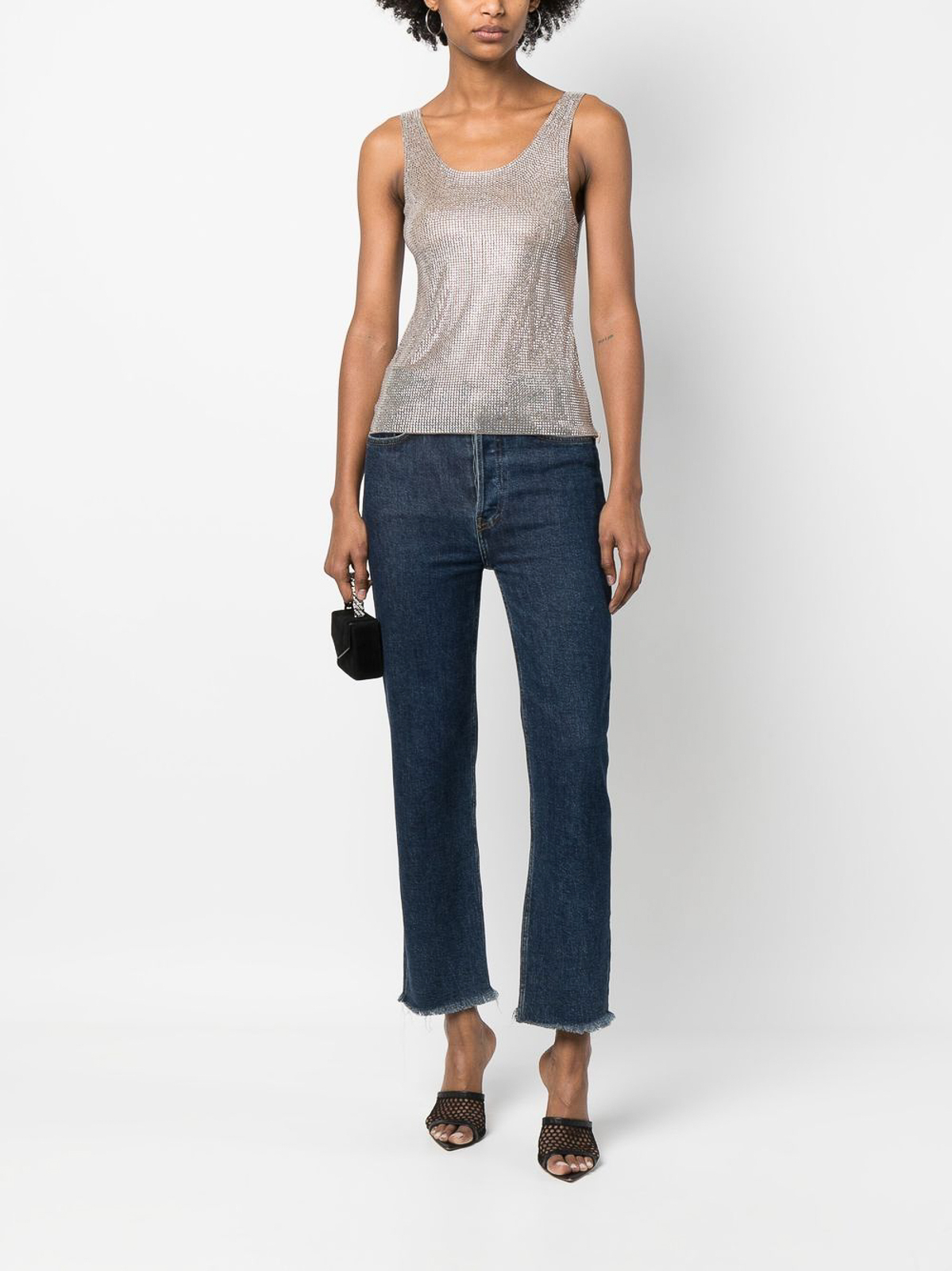 【Giuseppe Di Morabito】装飾付きベスト Giuseppe Di Morabito Top decorated with crystals