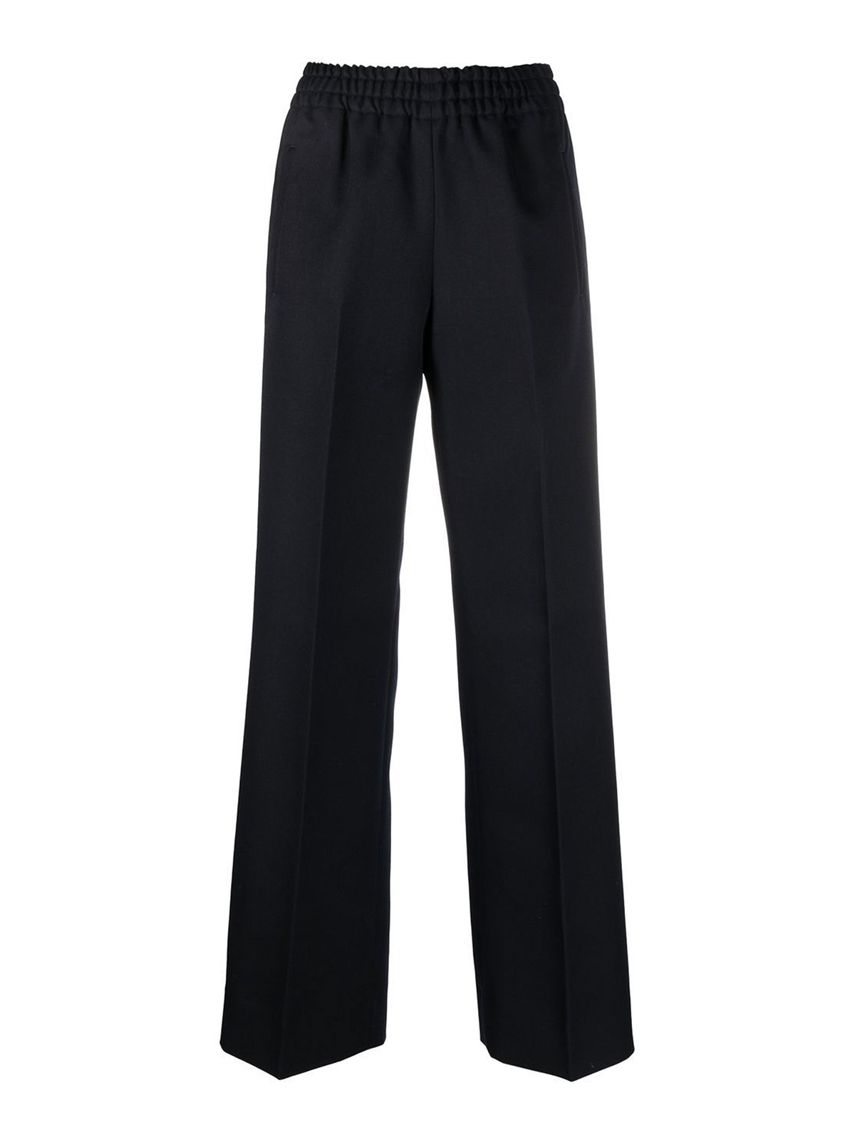 Golden Goose Trousers With Elastic And Pleats In Blue