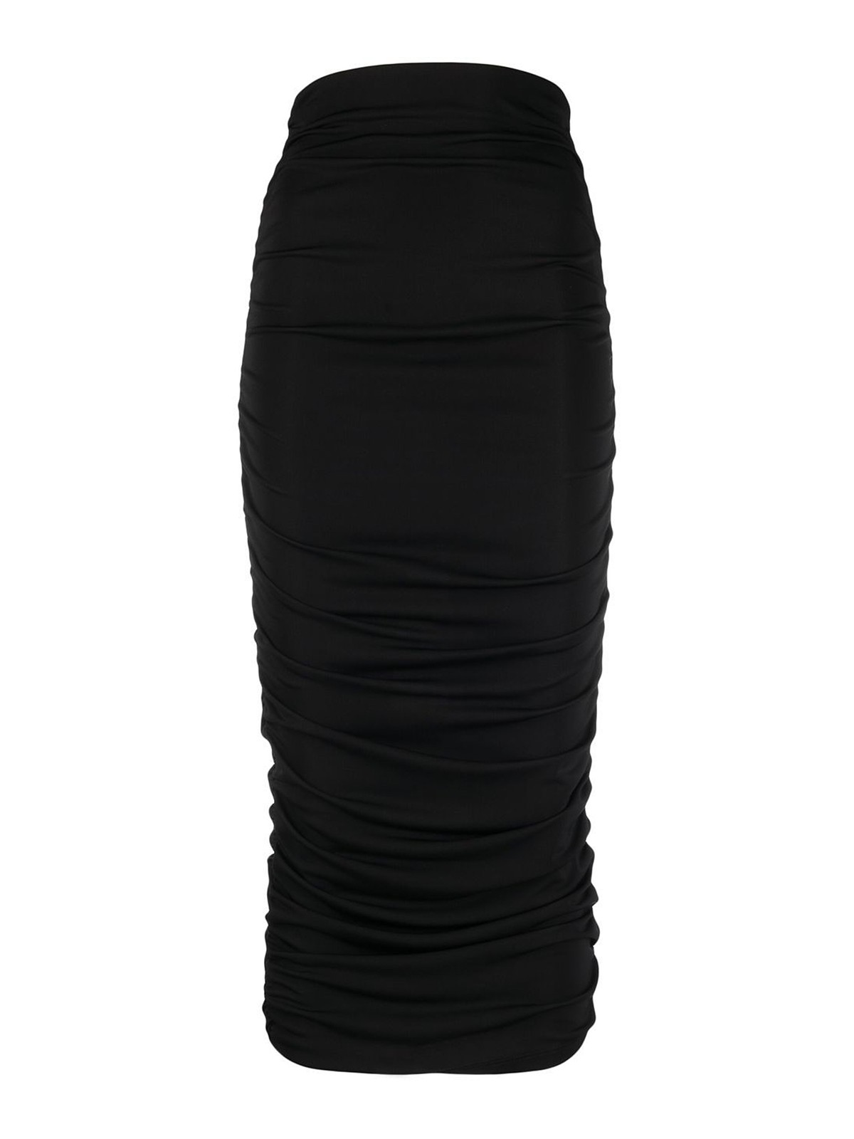 The Andamane Draped Livia Skirt In Black