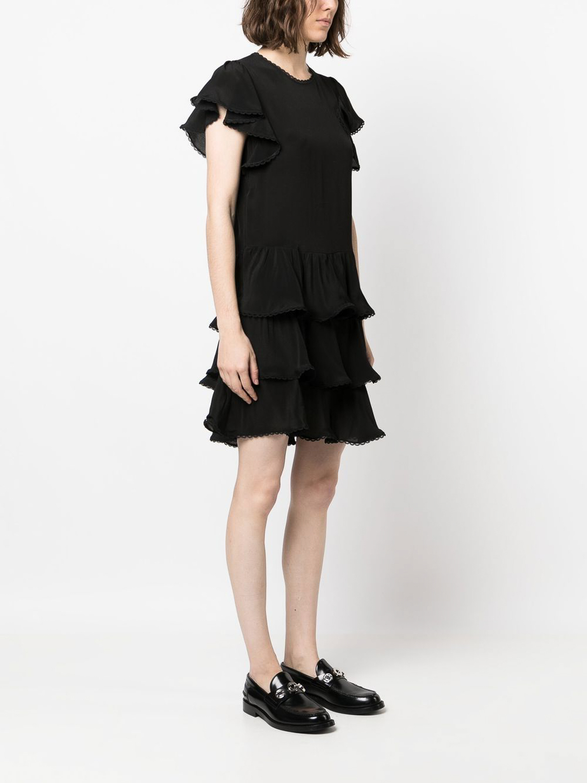 Twinset Ruffle dress - Black - Women|231TP245000006 | thebs.com
