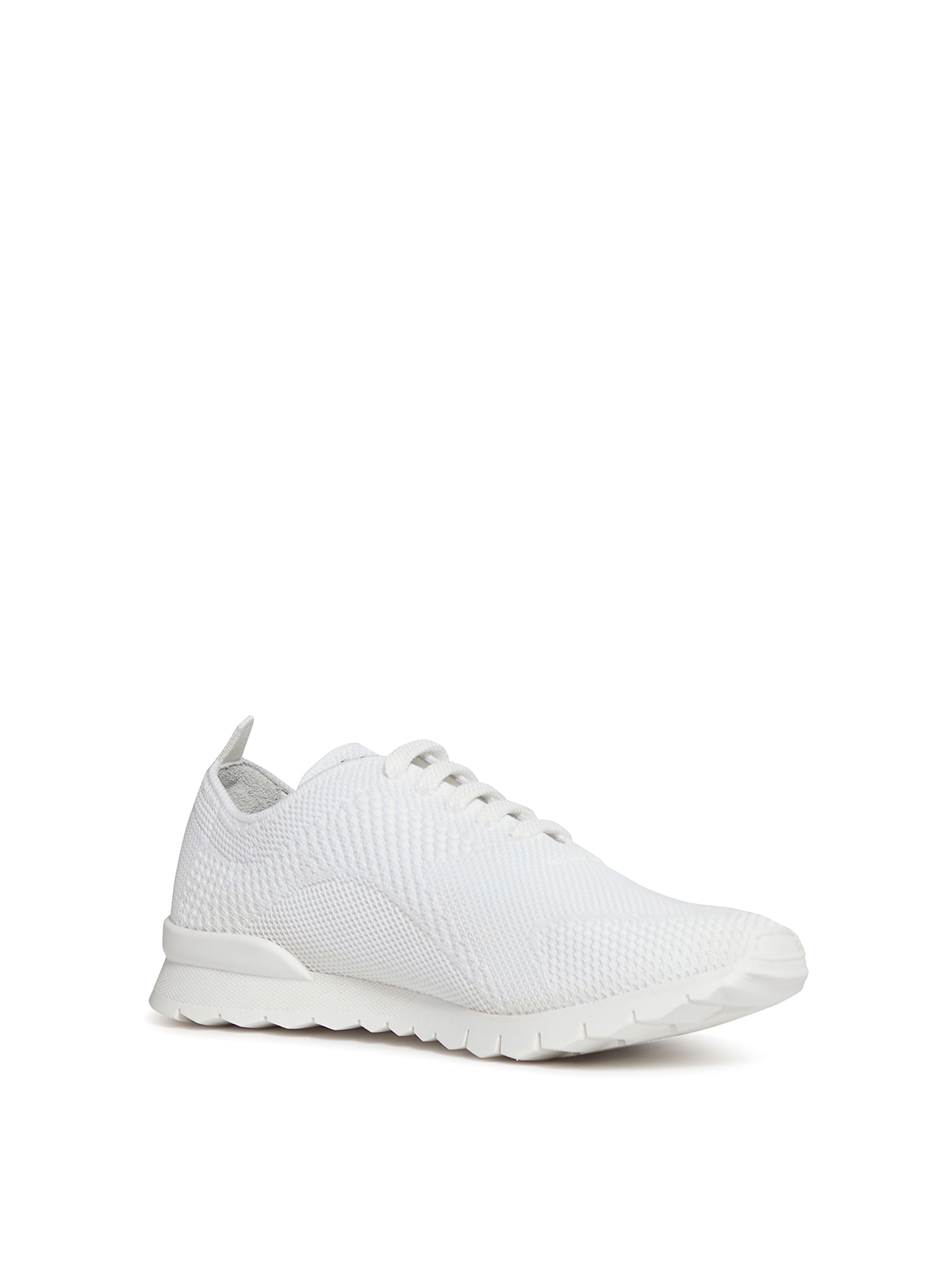 Shop Kiton Cotton Crochet Style Trainers In White