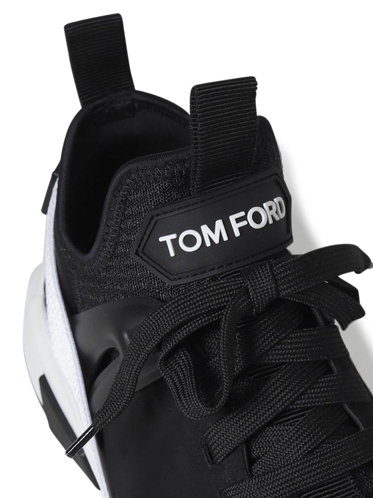 Shop Tom Ford Suede Trainers With Suede Details, High Sole In Negro