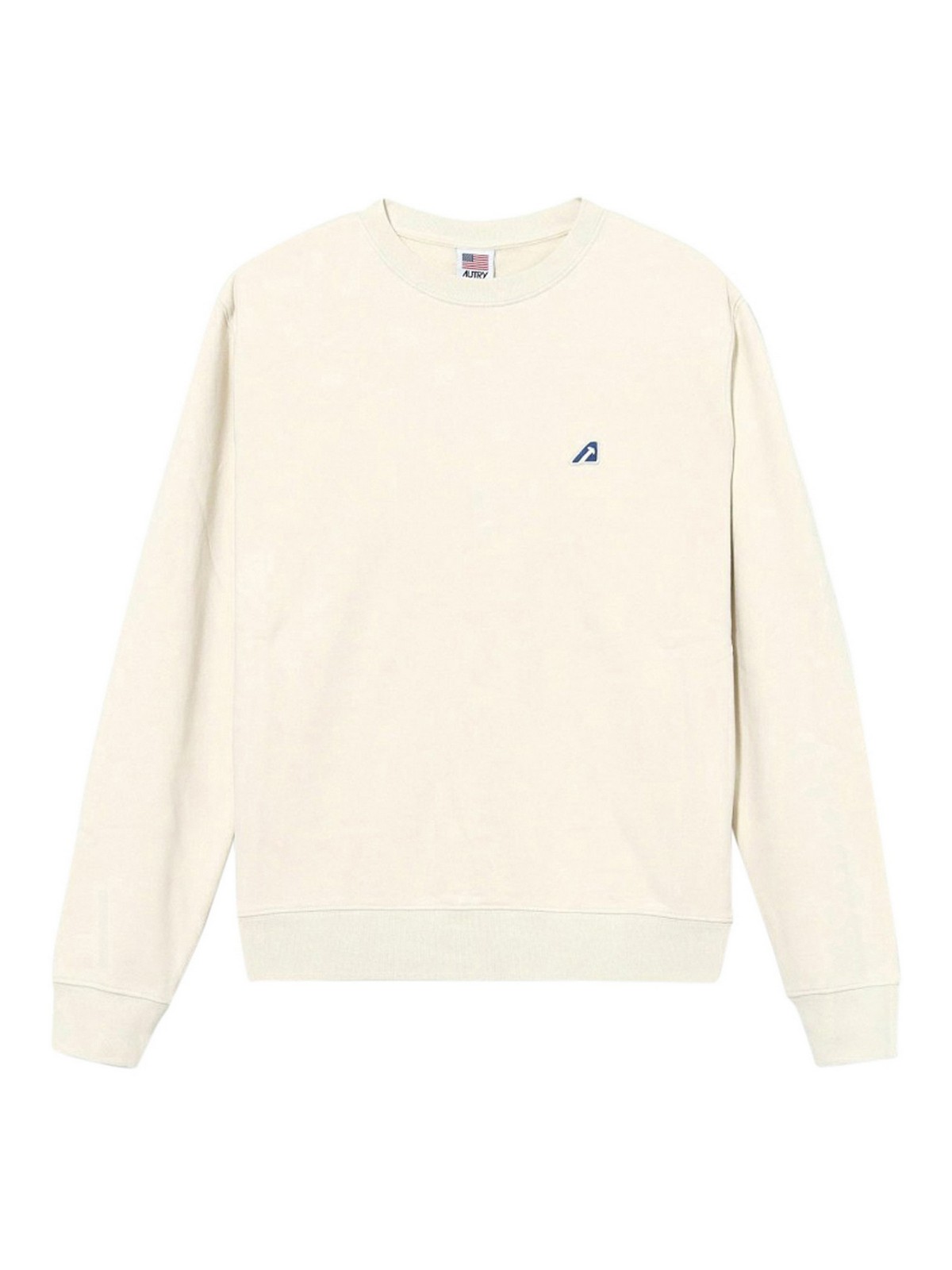 Autry Crewneck Sweatshirt With Back Print In White