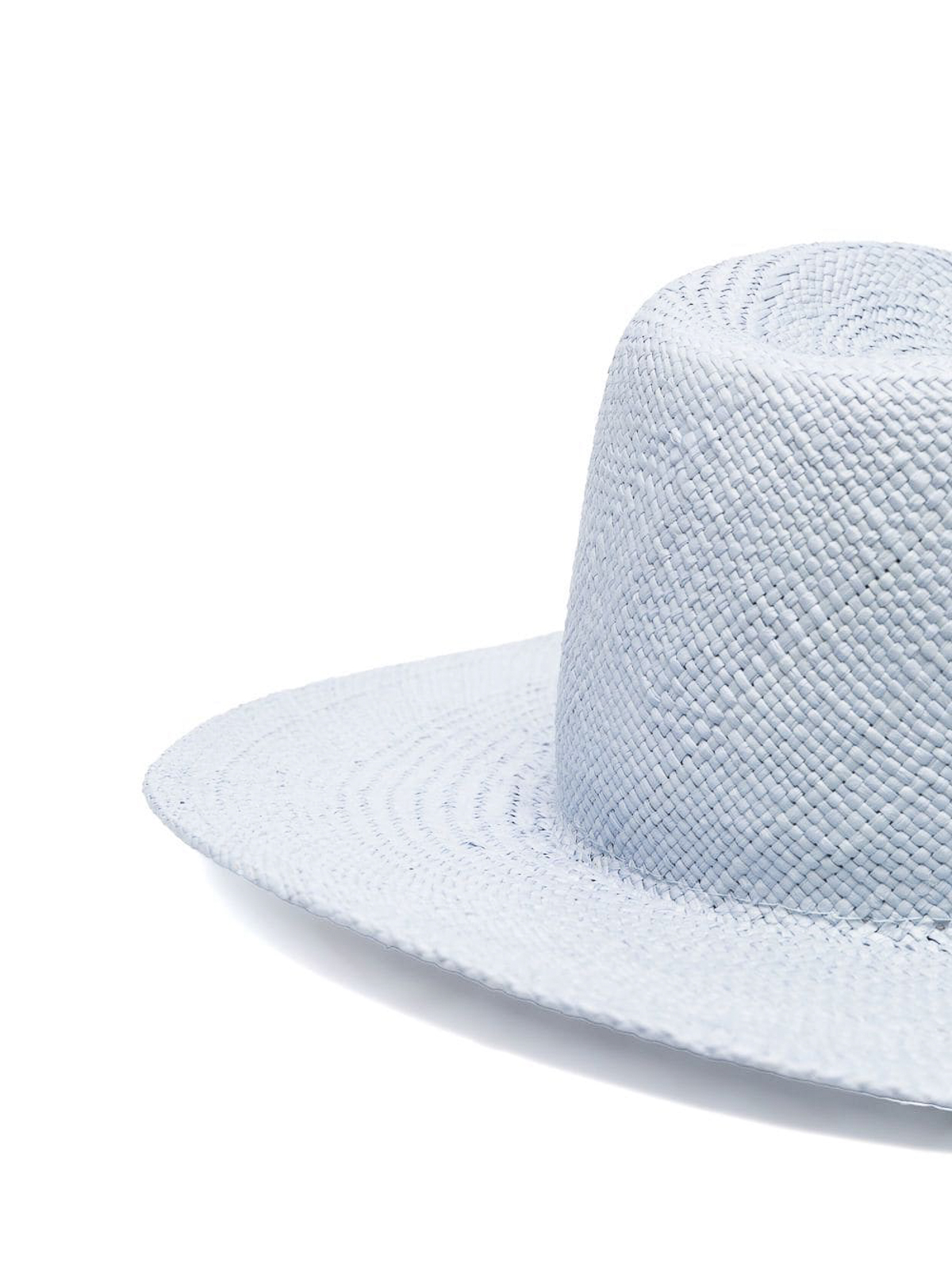 Shop Ruslan Baginskiy Woven Wicker Designed Sun Hat In Azul Claro