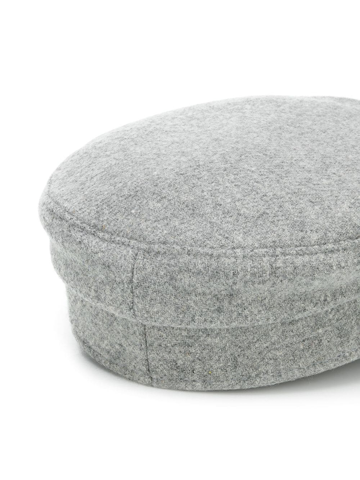 Shop Ruslan Baginskiy Wool Embroidered-logo Baker Boy Hat In Grey