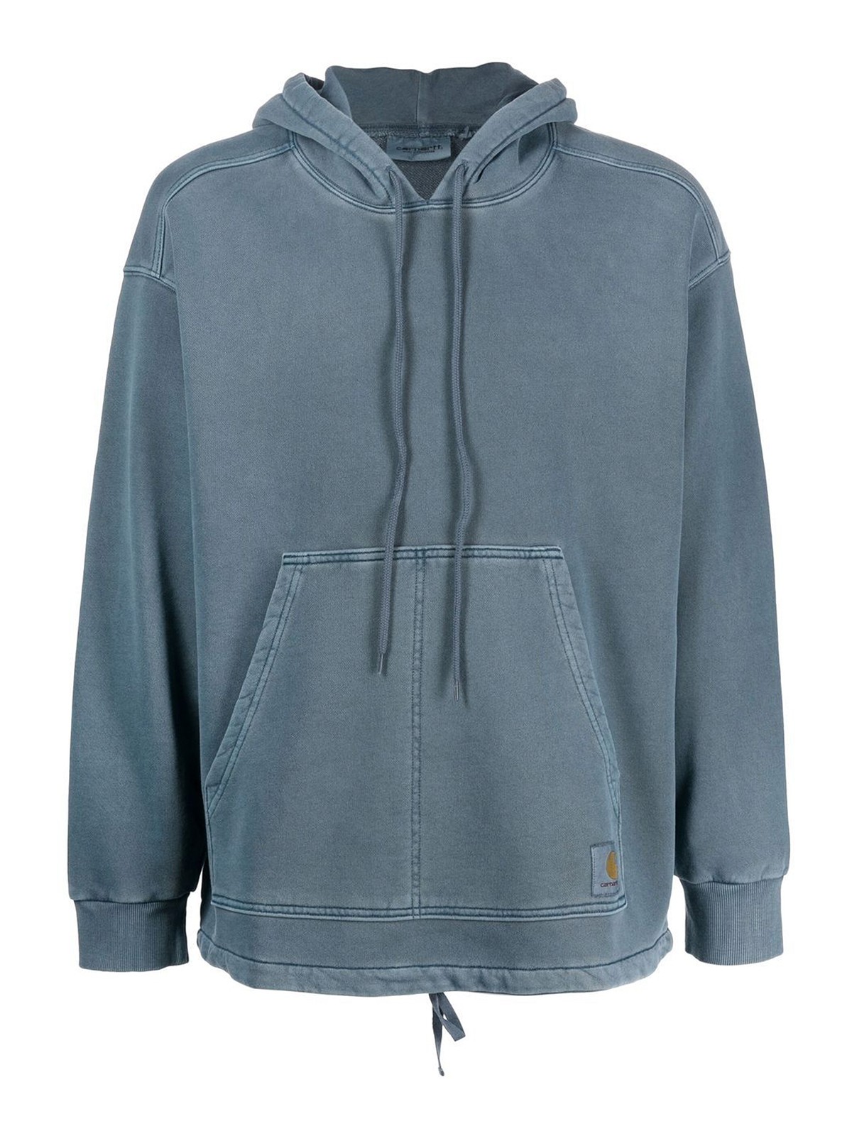 Sweatshirts & Sweaters Carhartt - Drawstring-hem cotton hoodie with pouch -  I0313680WAGD