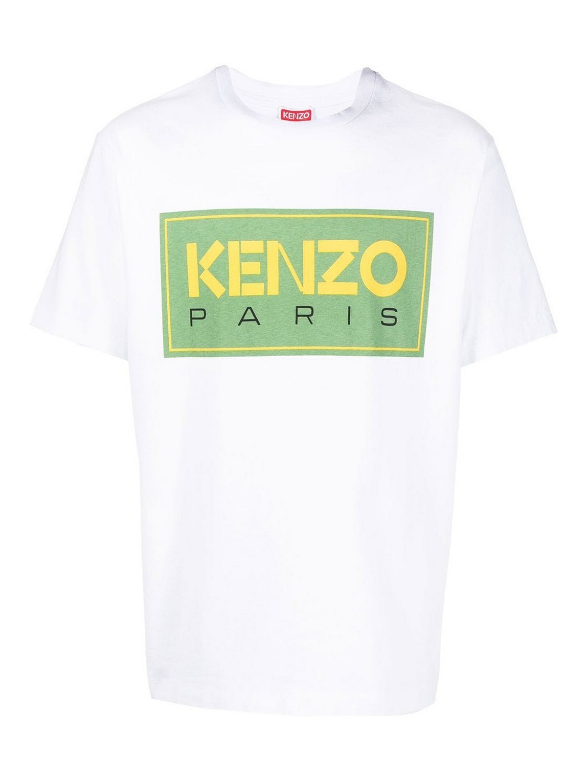 Shop Kenzo Logo-print Crewneck T-shirt In White