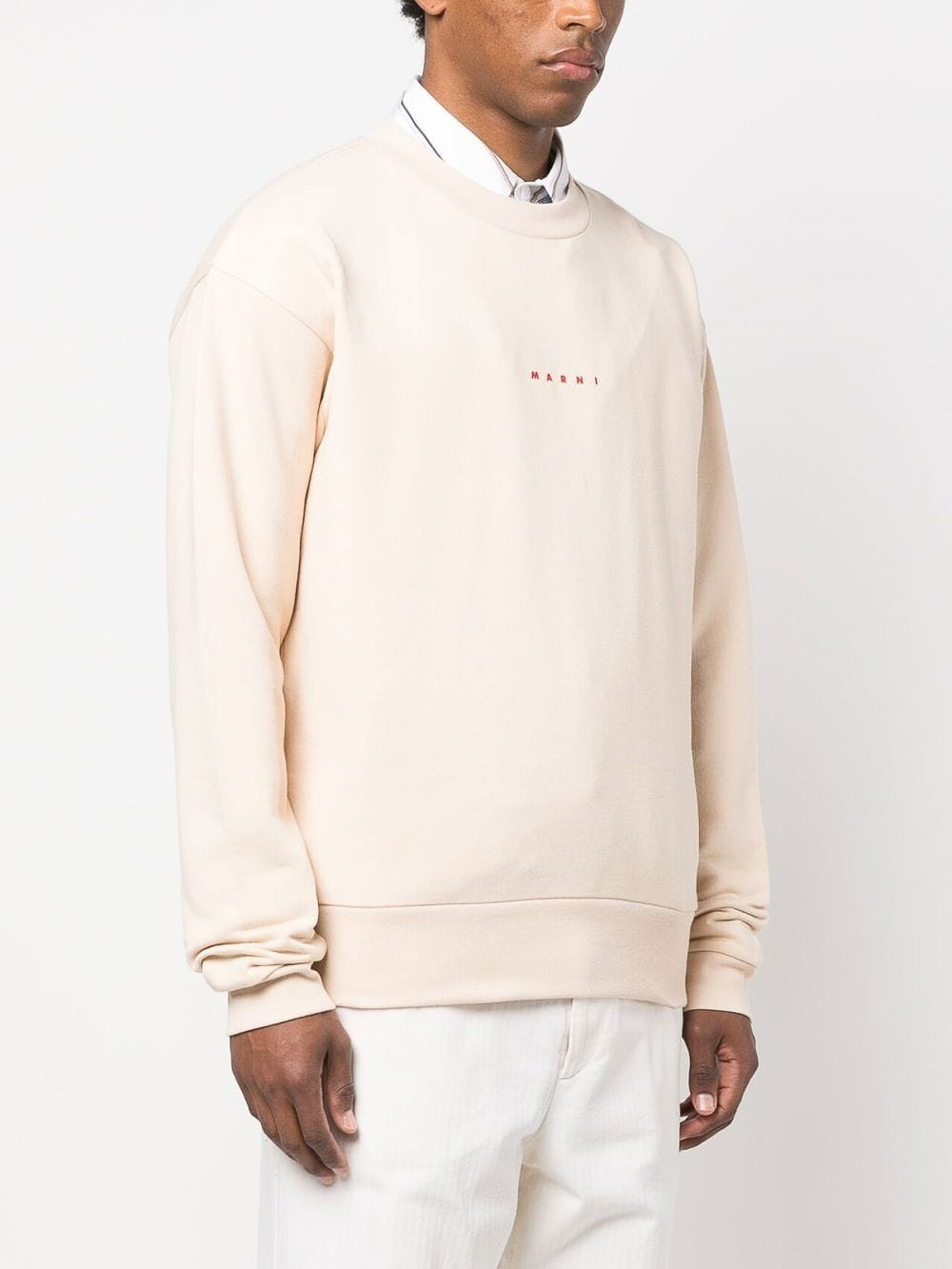 Sweatshirts & Sweaters Marni - Logo-print crew-neck sweatshirt 
