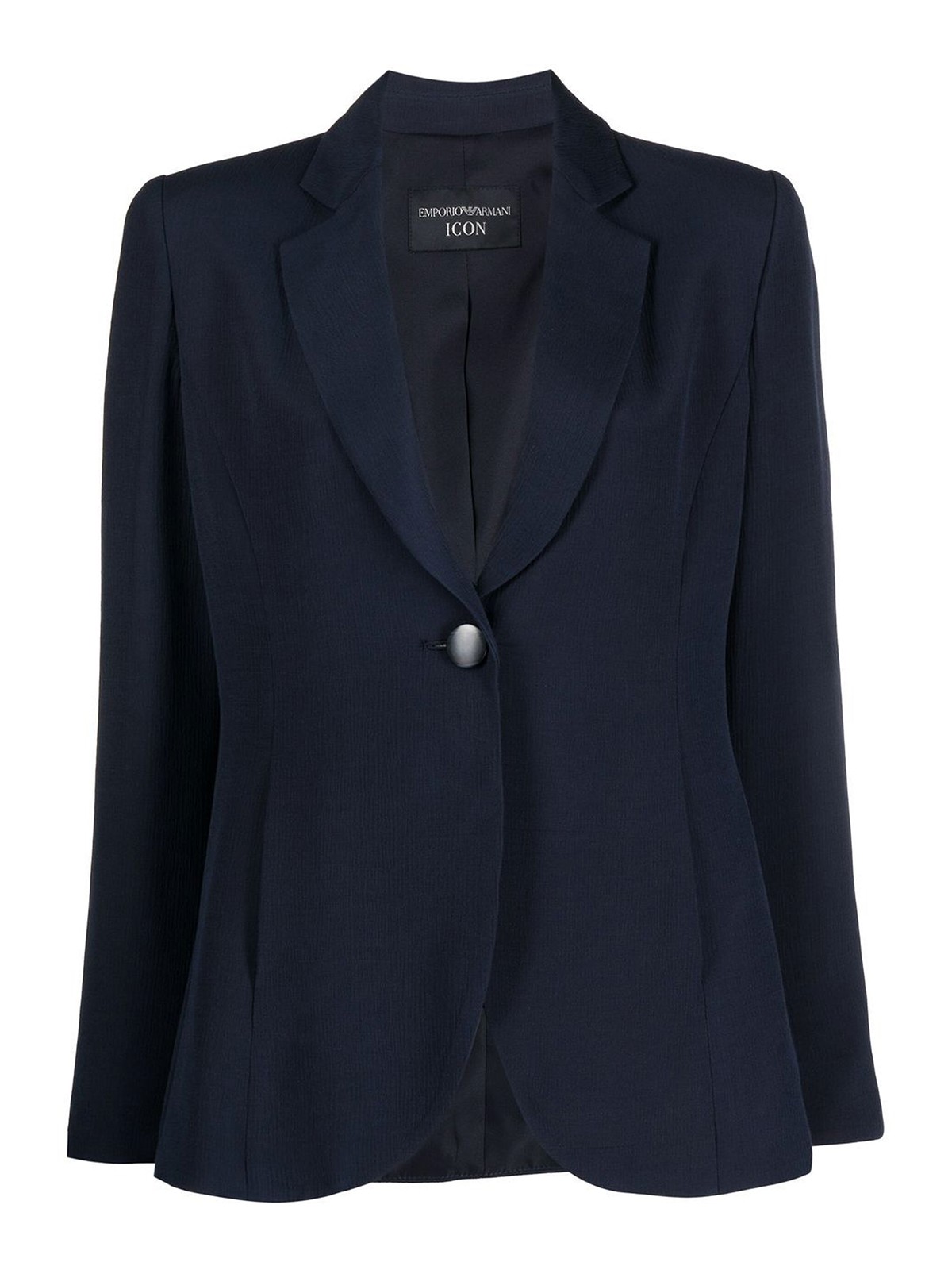 Emporio Armani Tailored single-breasted blazer with button