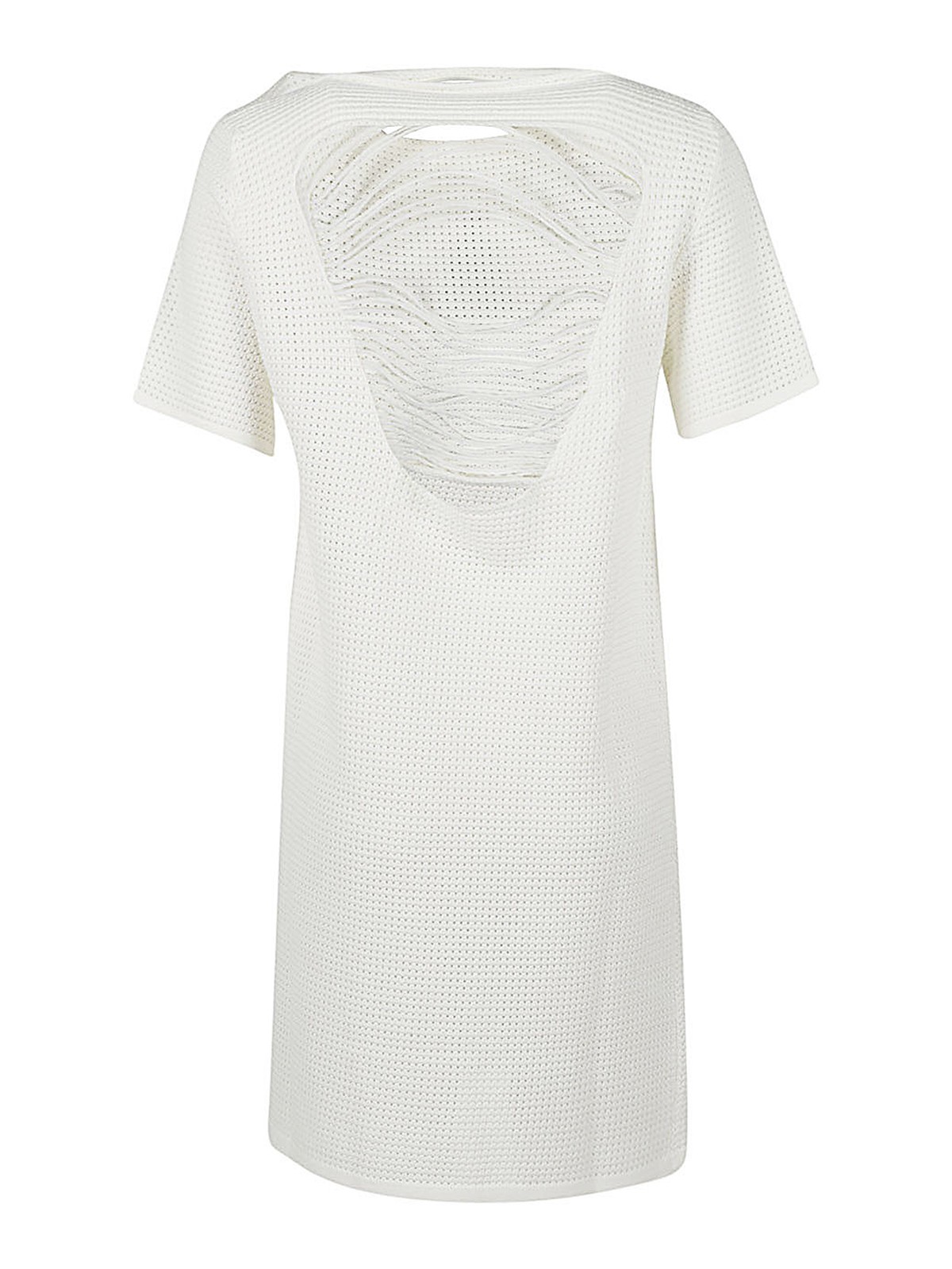 Shop Liviana Conti T-shirt Style Dress With Rear Cut Out Detail In White
