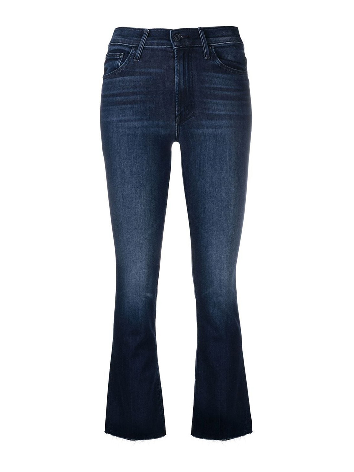 Mother The Insider Cotton Blend Jeans In Blue
