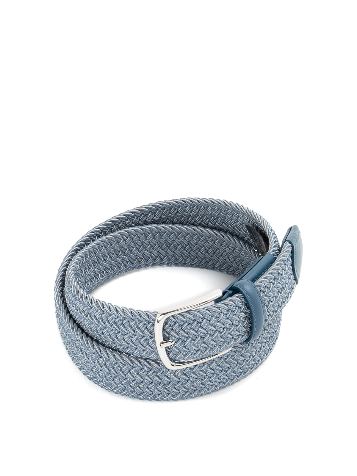 Corneliani Braided Belt In Blue