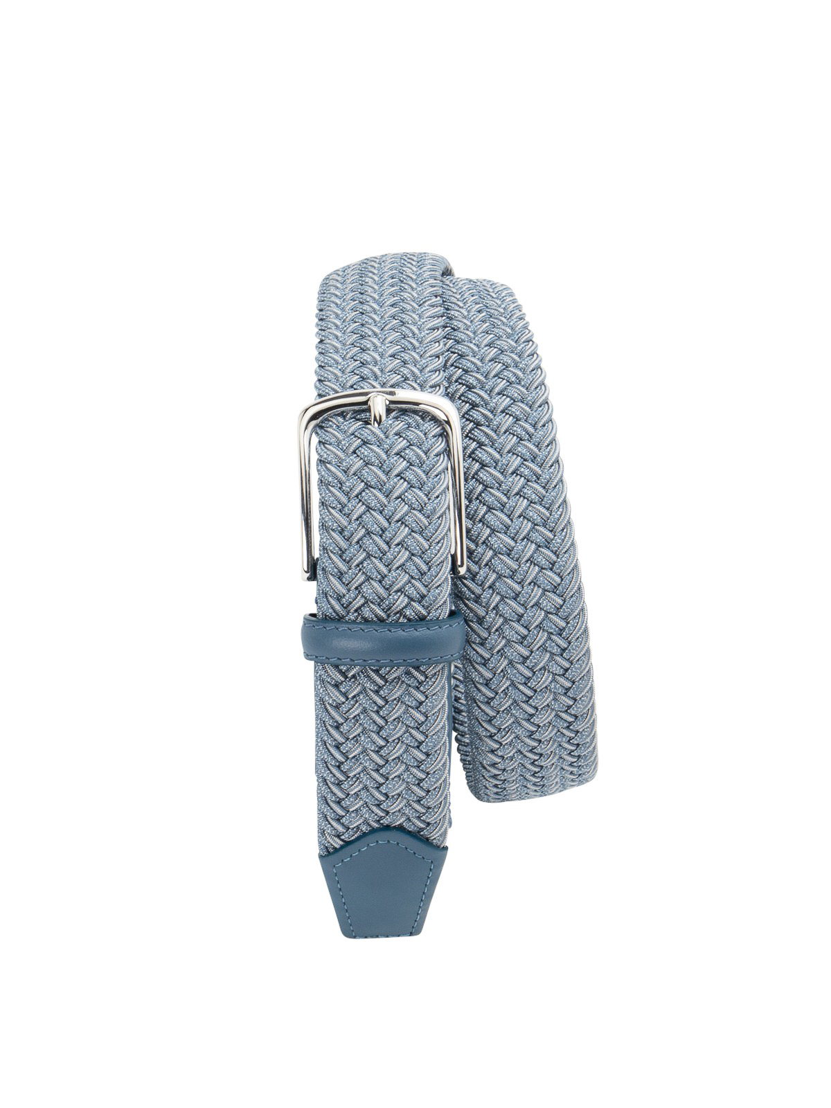 Shop Corneliani Braided Belt In Blue