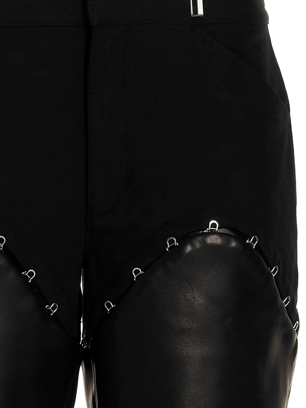 Shop Dion Lee Removable Hem Trousers In Black