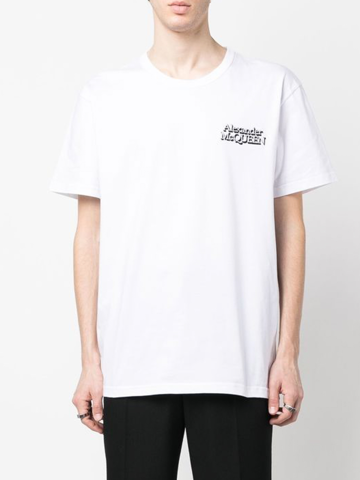 Tシャツ・カットソー ALEXANDER MCQUEEN Men T-shirt White 815098QXAA9 9000 Tシャツ・カットソー ALEXANDER MCQUEEN Men T-shirt White