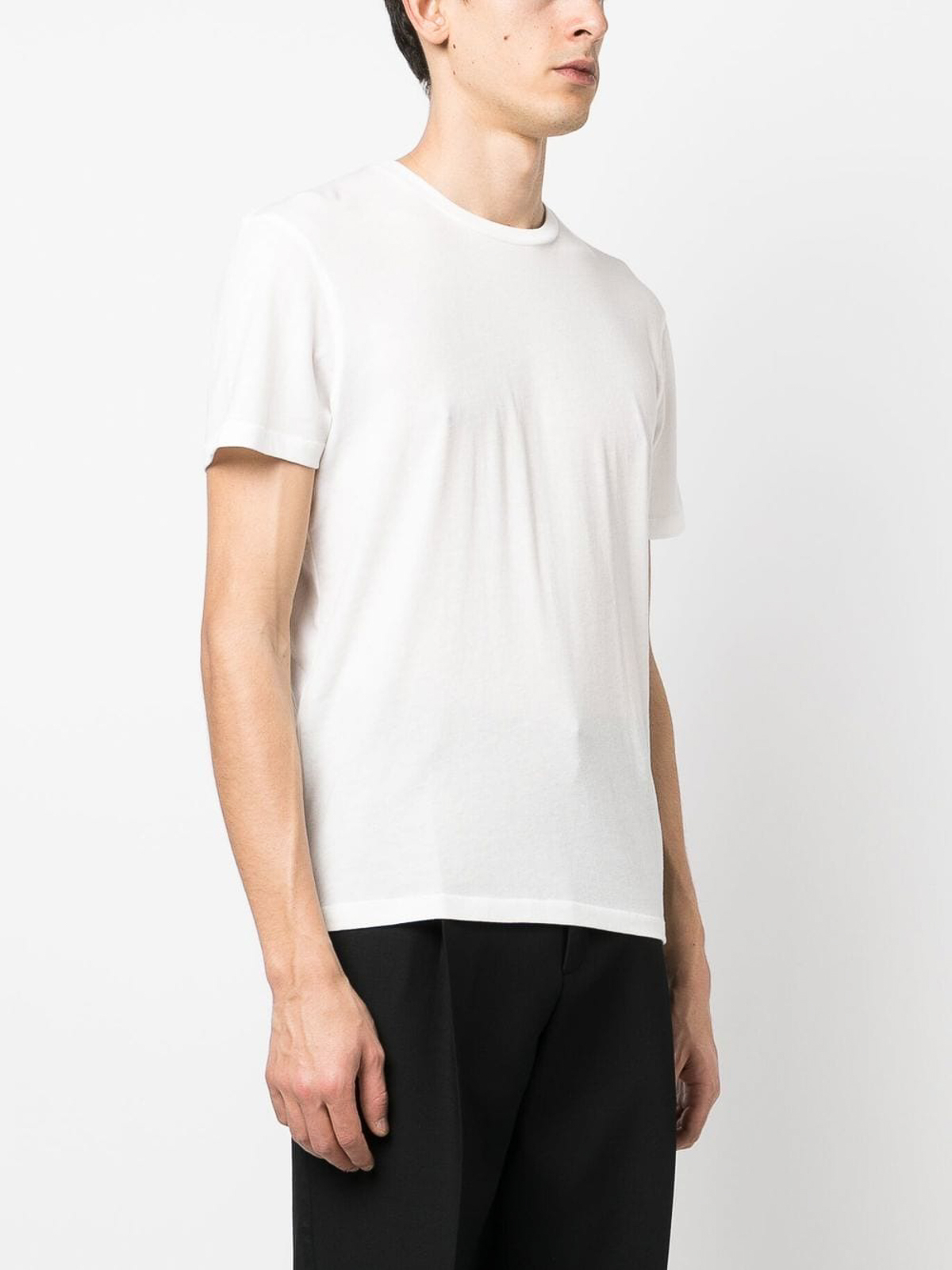 Shop Tom Ford Cotton Blend Tee In White