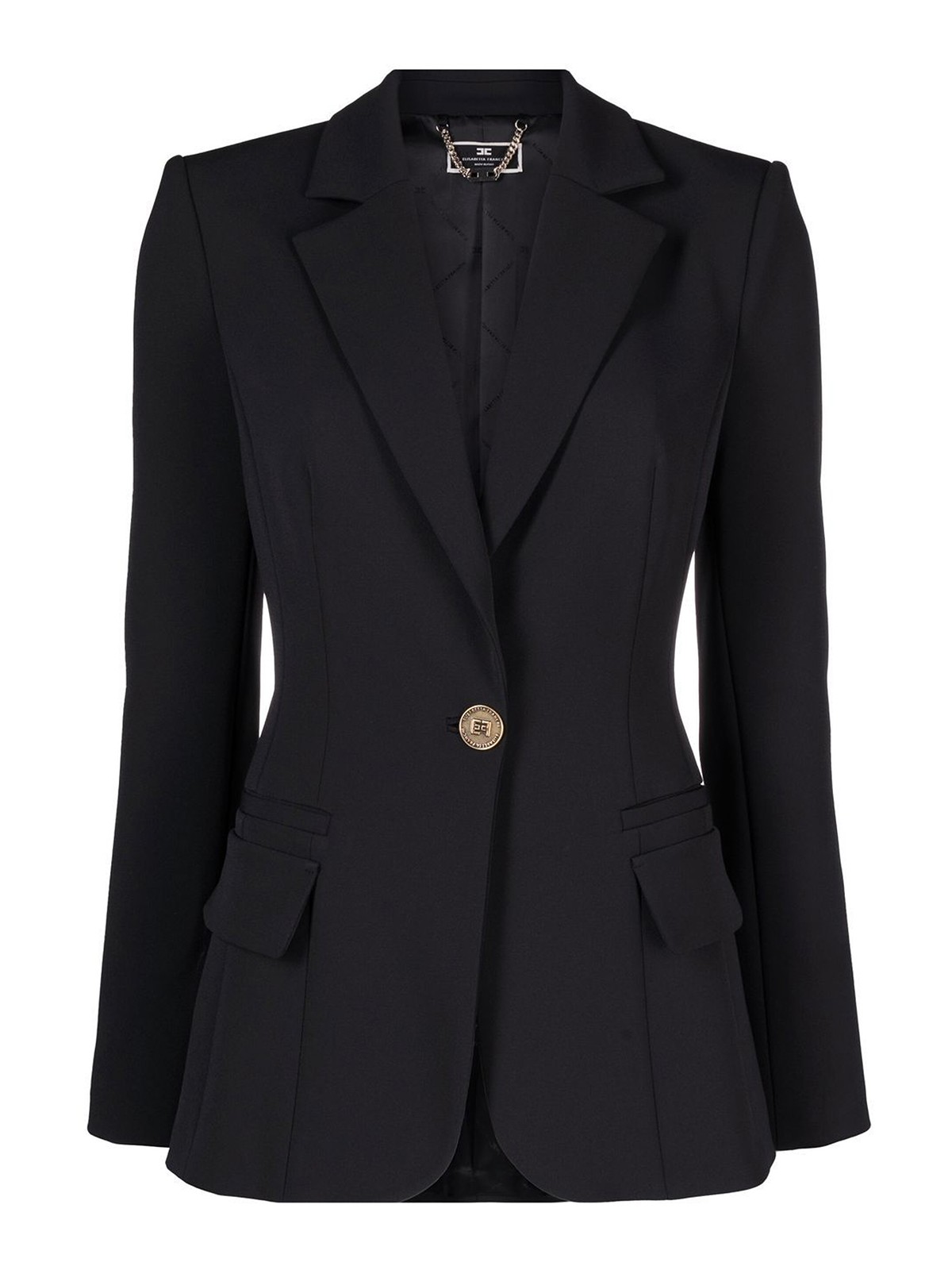 F.IT Brown Long Sleeve Single Breasted Women Jacket Blazer