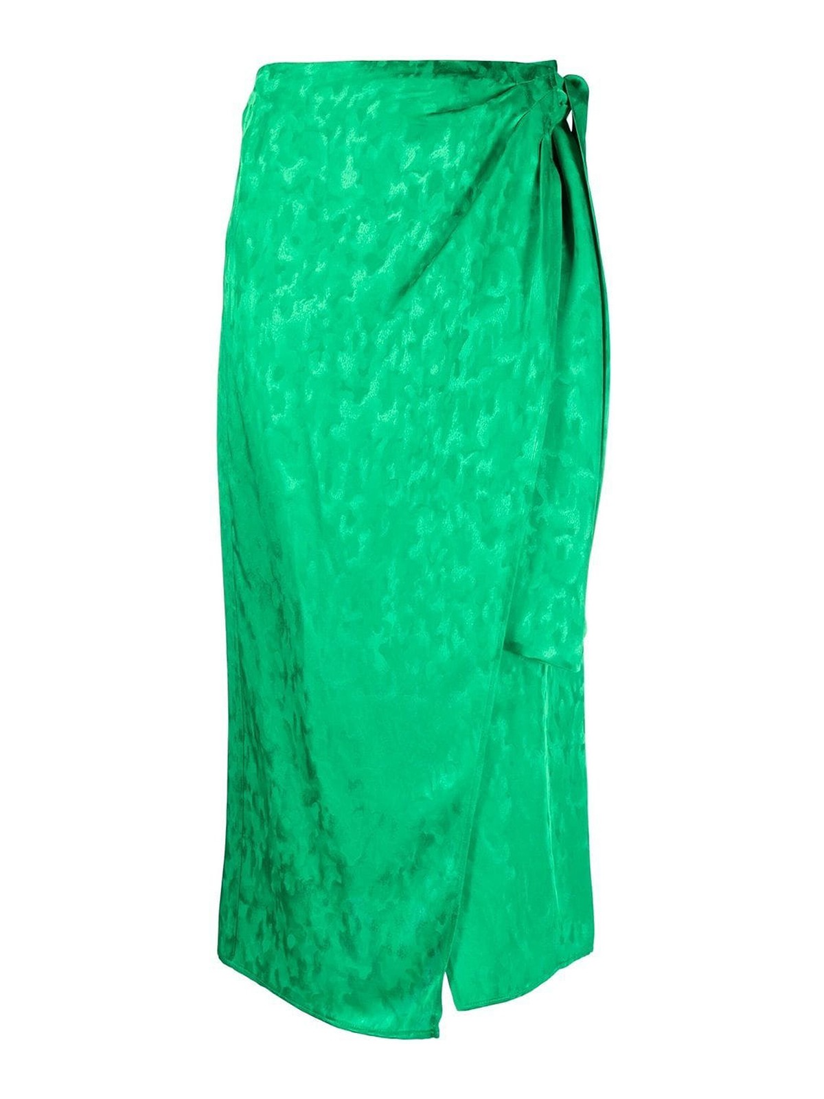M.S.G.M. Wrap long skirt - Green - Women | 3441MDD1623710536 M.S.G.M. Wrap long skirt - Green - Women | 3441MDD1623710536