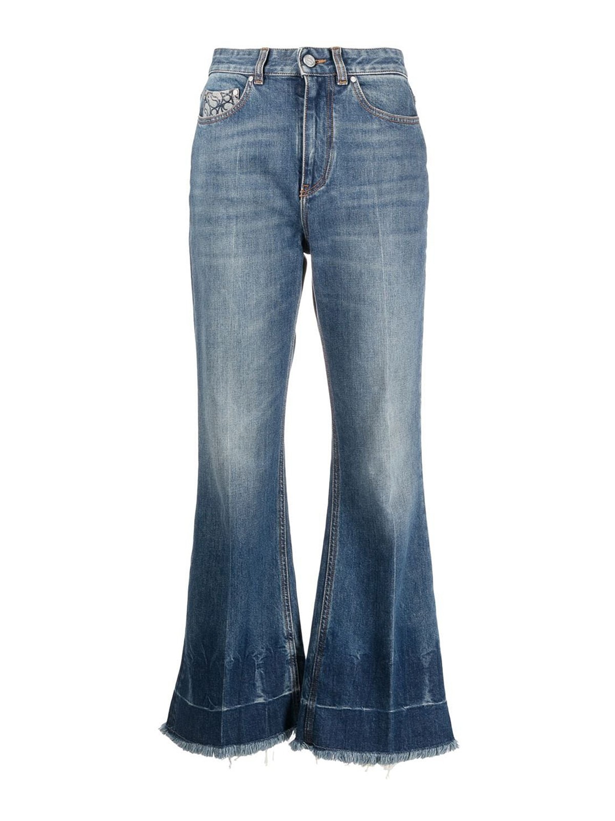 Shop Stella Mccartney Jeans Acampanados - Lavado Claro In Light Wash