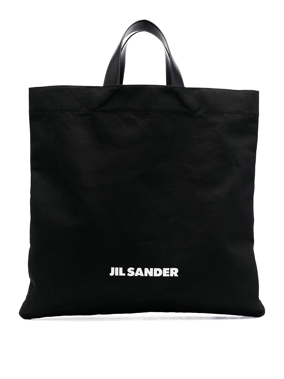 Jil Sander Logo印花手提包 In Black
