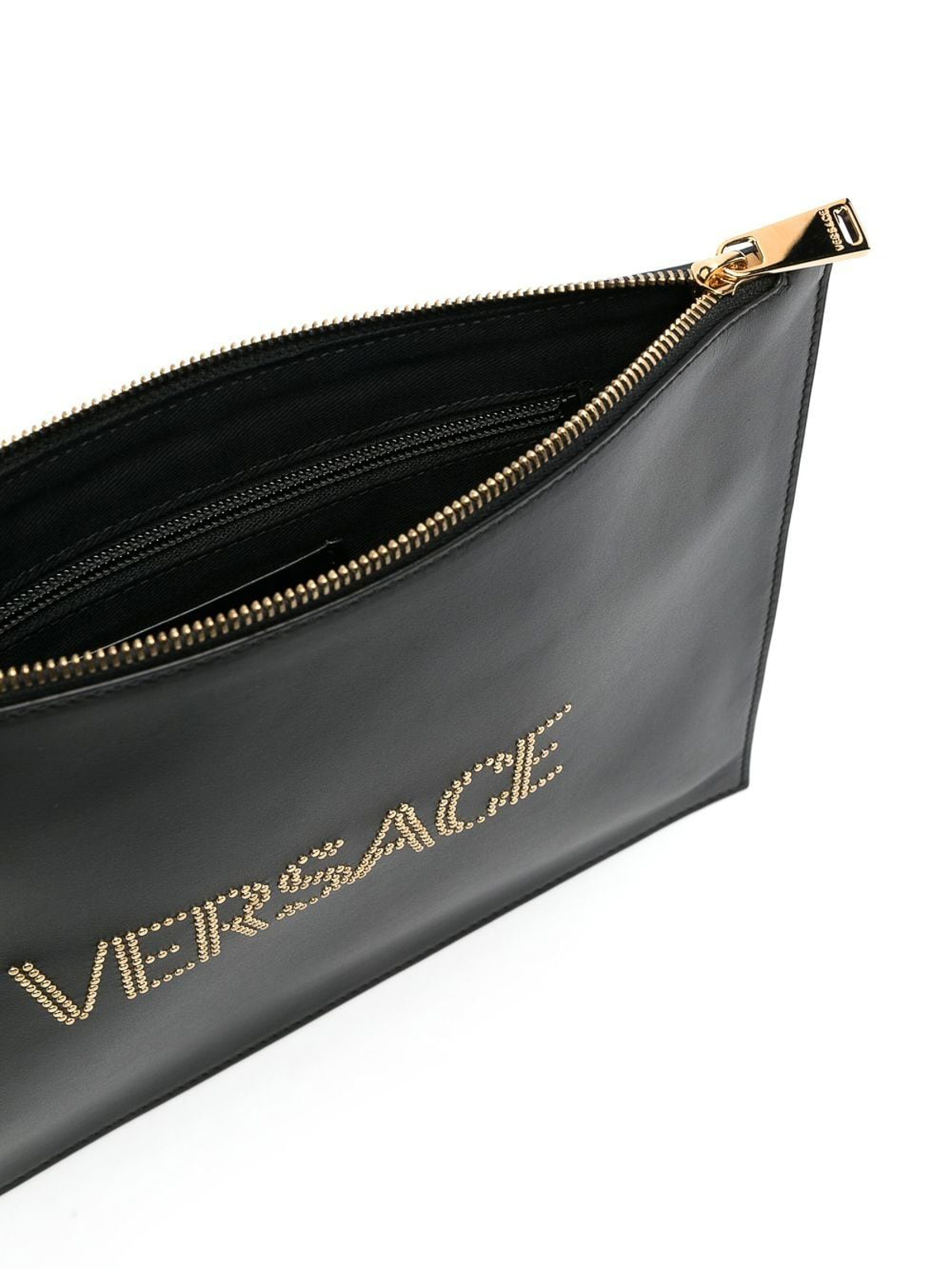 VERSACE ブラック クラッチバッグ 楽天市場】ヴェルサーチ クラッチバッグ グレカ メンズ ブラック