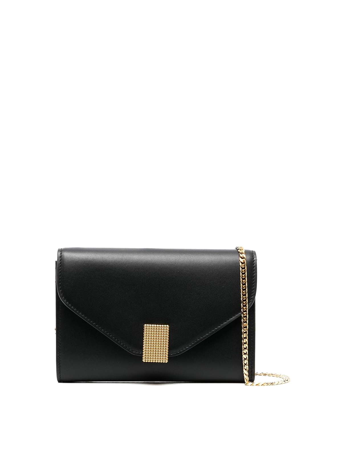 Lanvin Leather Bag With Gold-tone Hardware In Black